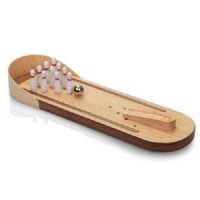 Classic Desktop Bowling Alley with metal ball and ten-pin set up Order Code 19116