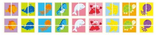 Matching Puzzle 36 brightly coloured puzzle pieces vertically or horizontally, helping children learn about different sea creatures Order Code 50130