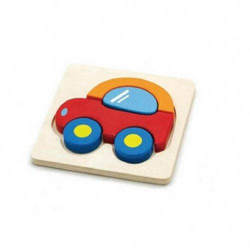 Handy Block Puzzle Car raised pieces perfect for little hands to manipulate - Order Code 50172