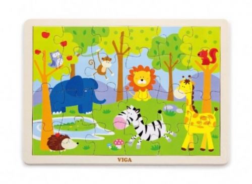 24 Piece Safari Animals Puzzle Order Code 50198
