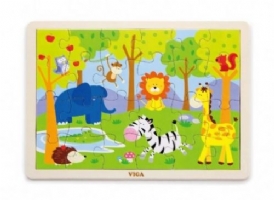 24 Piece Safari Animals Puzzle Order Code 50198