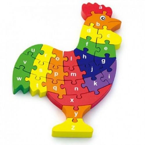 3D Colourful Chunky Rooster Puzzle with Alphabet & Numbers Order Code 55244