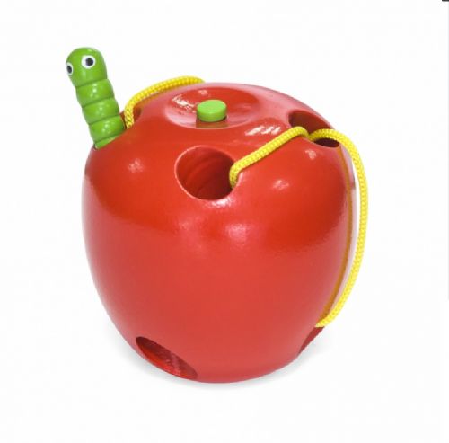 Wooden Threading Apple with Hungry Caterpillar Order Code 56276