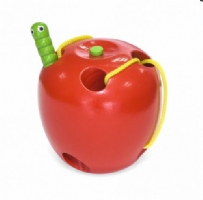 Wooden Threading Apple with Hungry Caterpillar Order Code 56276