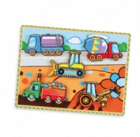 Chunky Puzzle Construction vehicles with lorries and diggers Order Code 56439