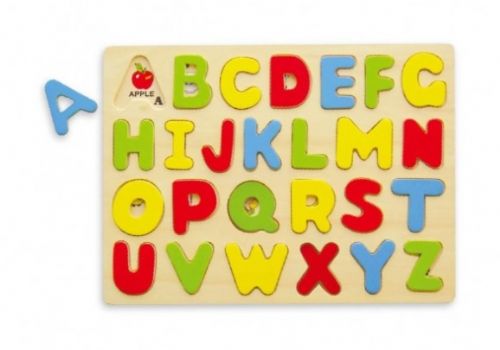 Capital ABC Letter Puzzle board with coloured letters Order Code 58543