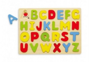 Capital ABC Letter Puzzle board with coloured letters Order Code 58543