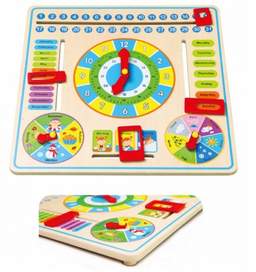 Calendar Clock with Days, months, time of day, weather and seasons Order Code 59872