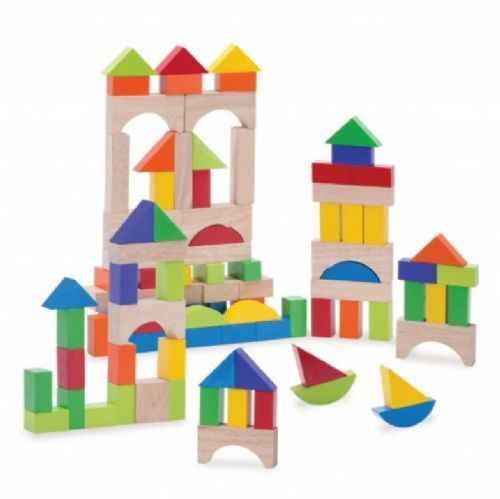 Wonderworld 100 Piece Wooden Block set Order Code WW-2521